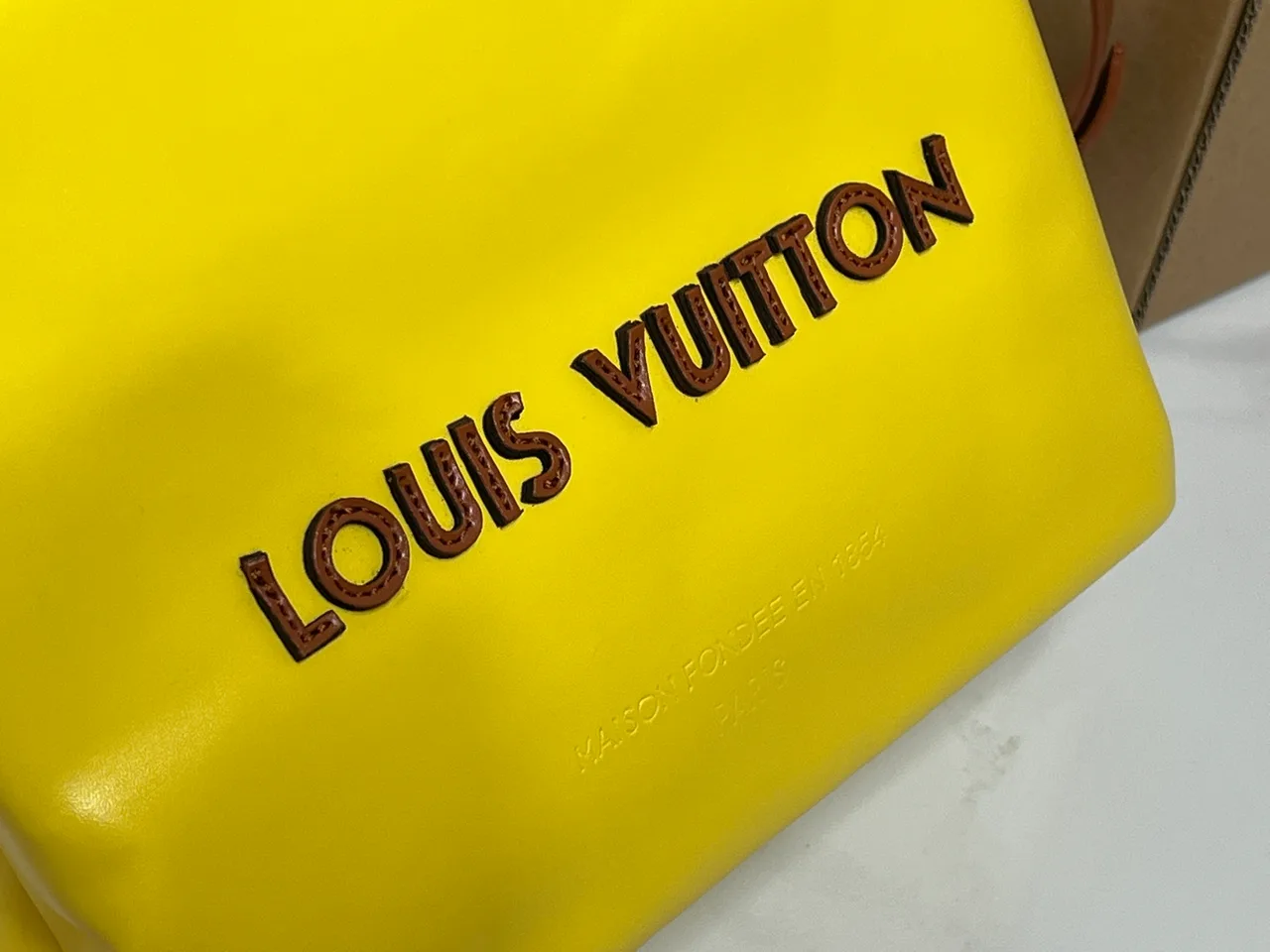 Louis Vuitton Cowhide Glossy Tote in Yellow · view 6