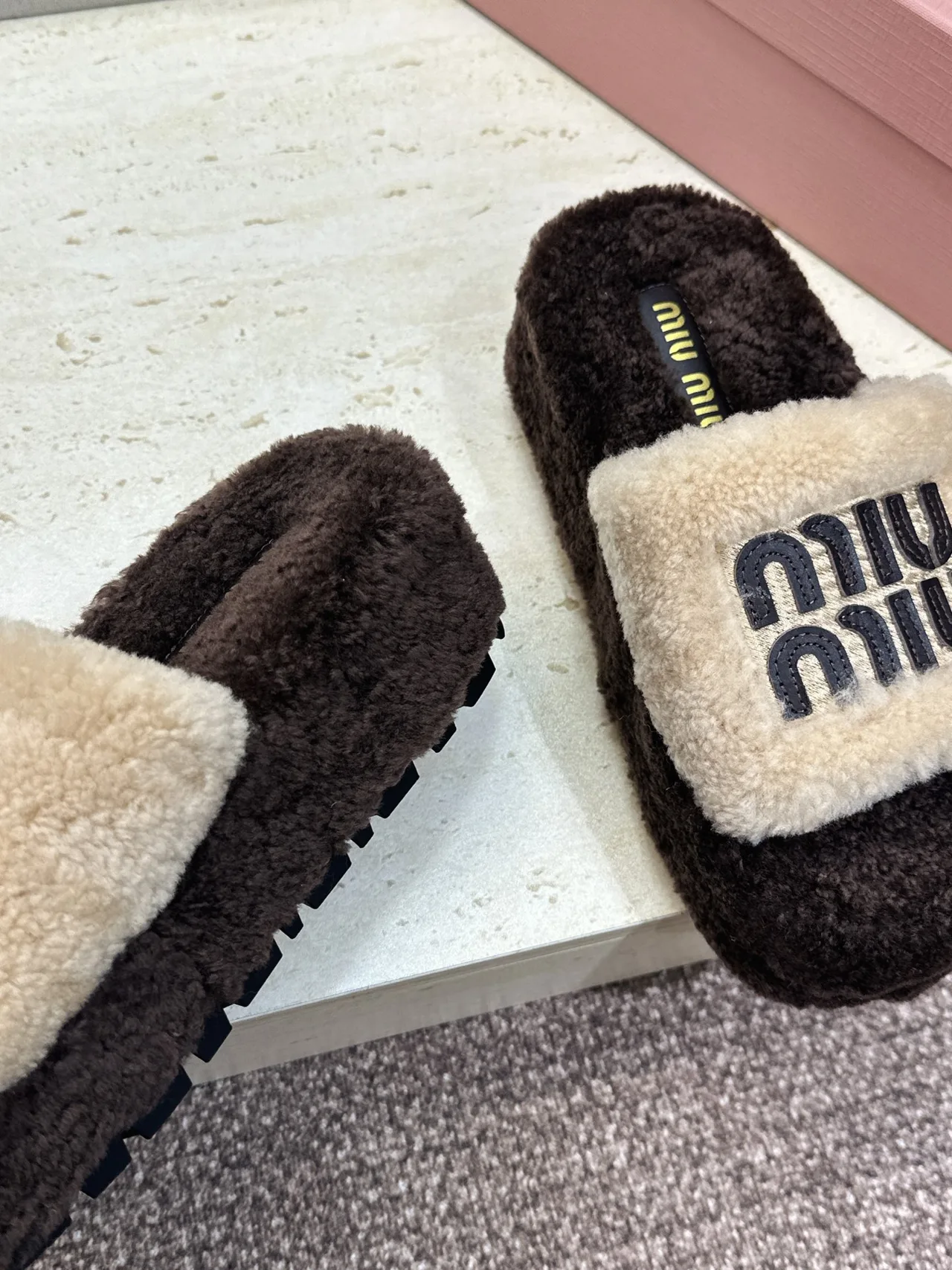 Miu Miu Slippers in Brown · view 7