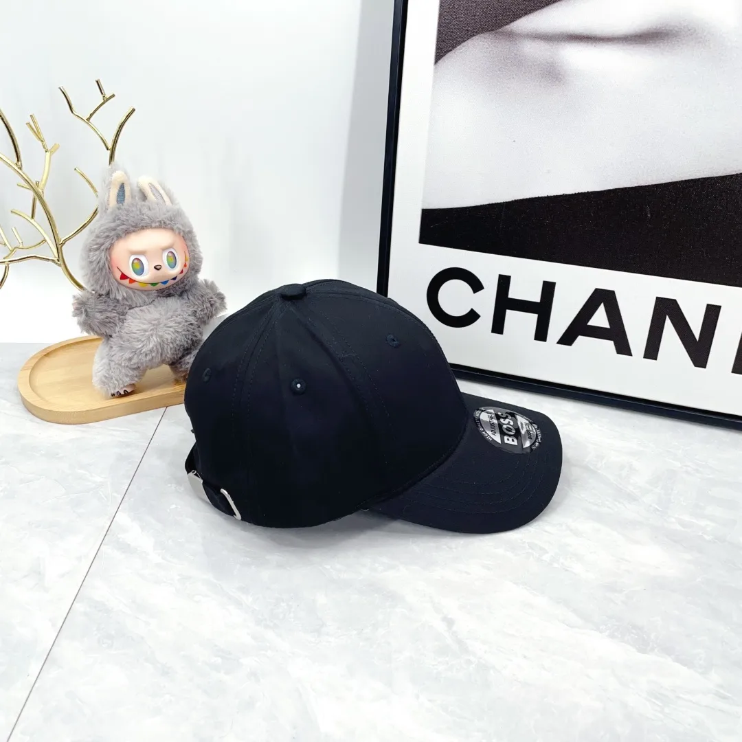 Boss Embroidered Baseball Cap in Black · view 6