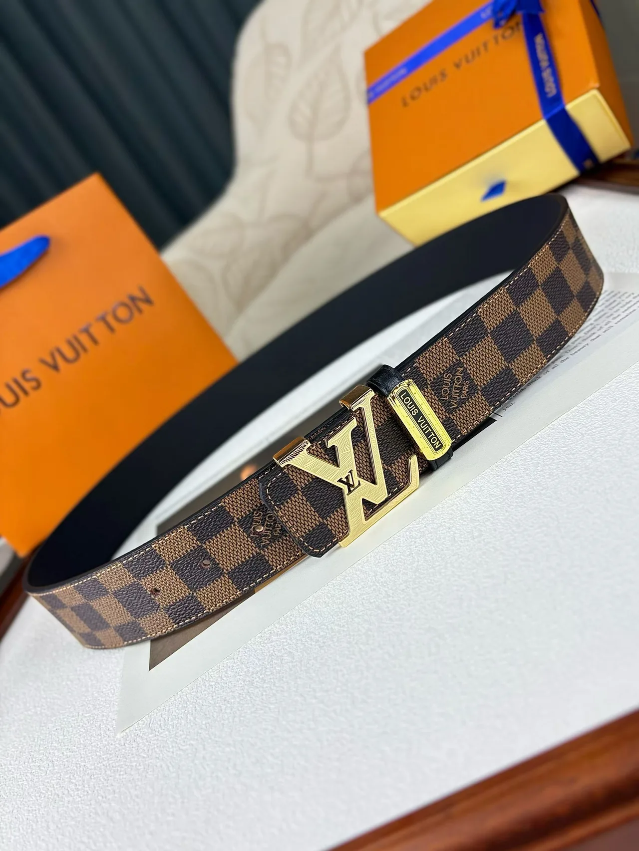 Louis Vuitton Reversible Belt in Brown · view 4