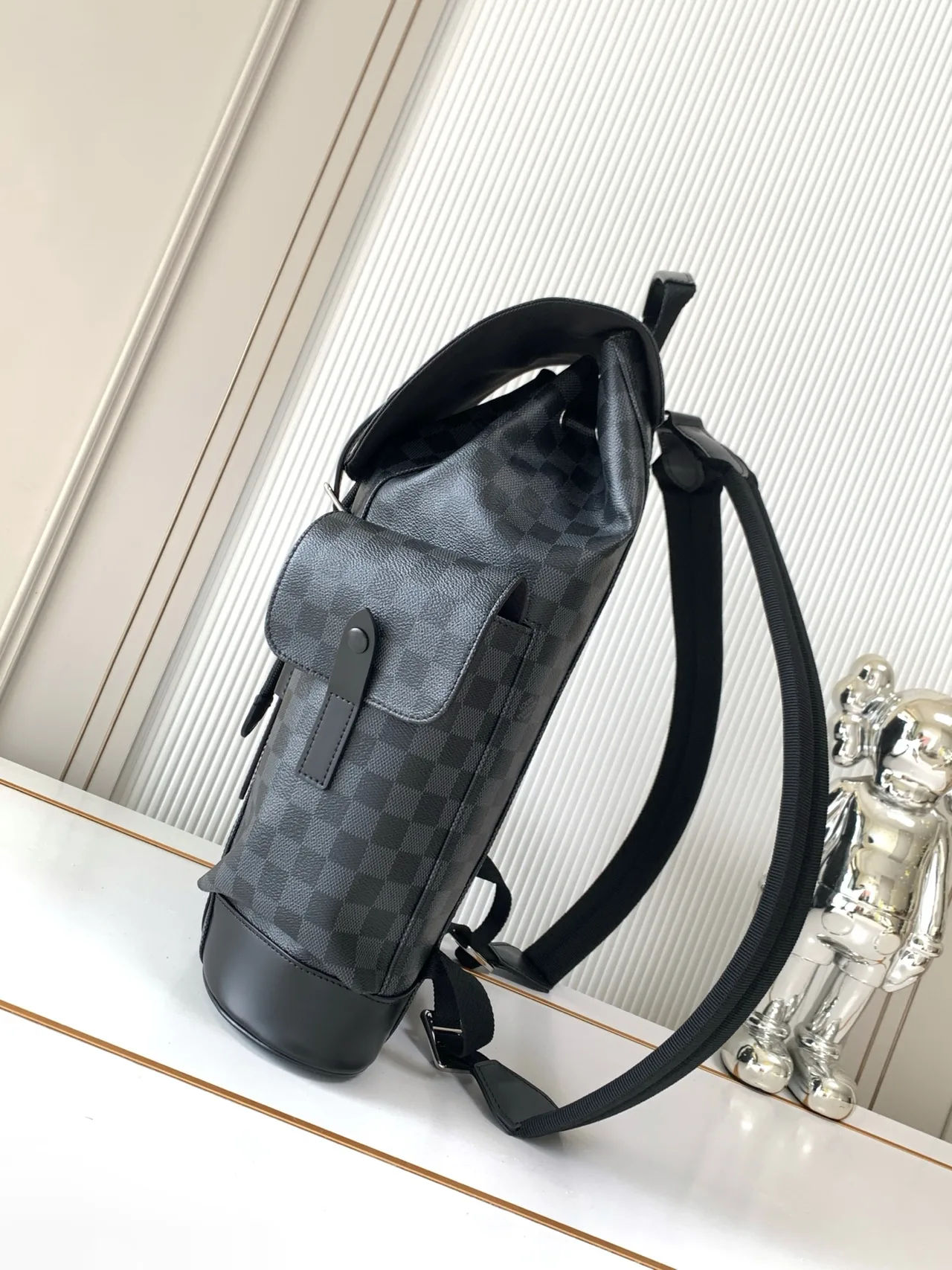 Louis Vuitton Check Backpack in Grey · view 2