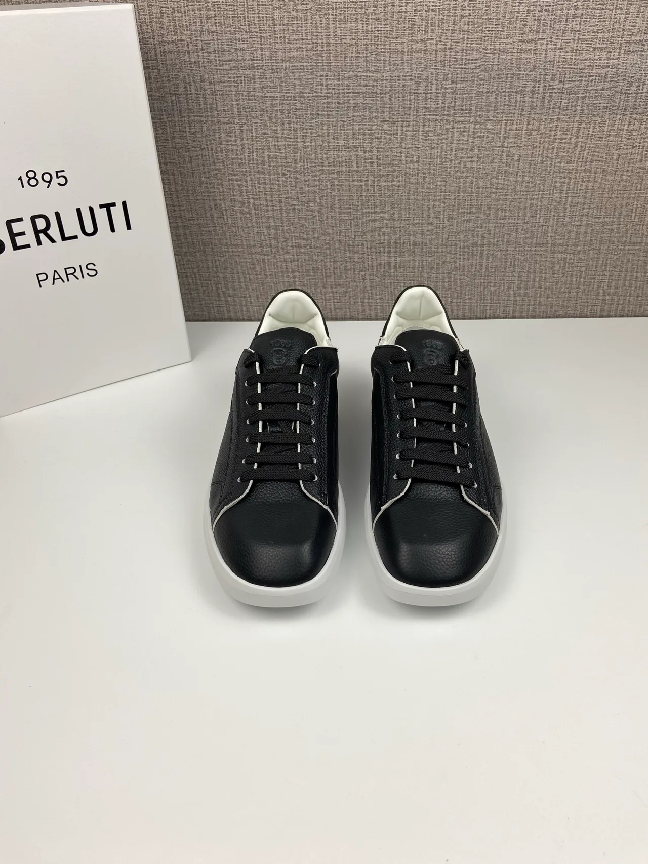 Berluti Leather Sneakers in Black · view 2
