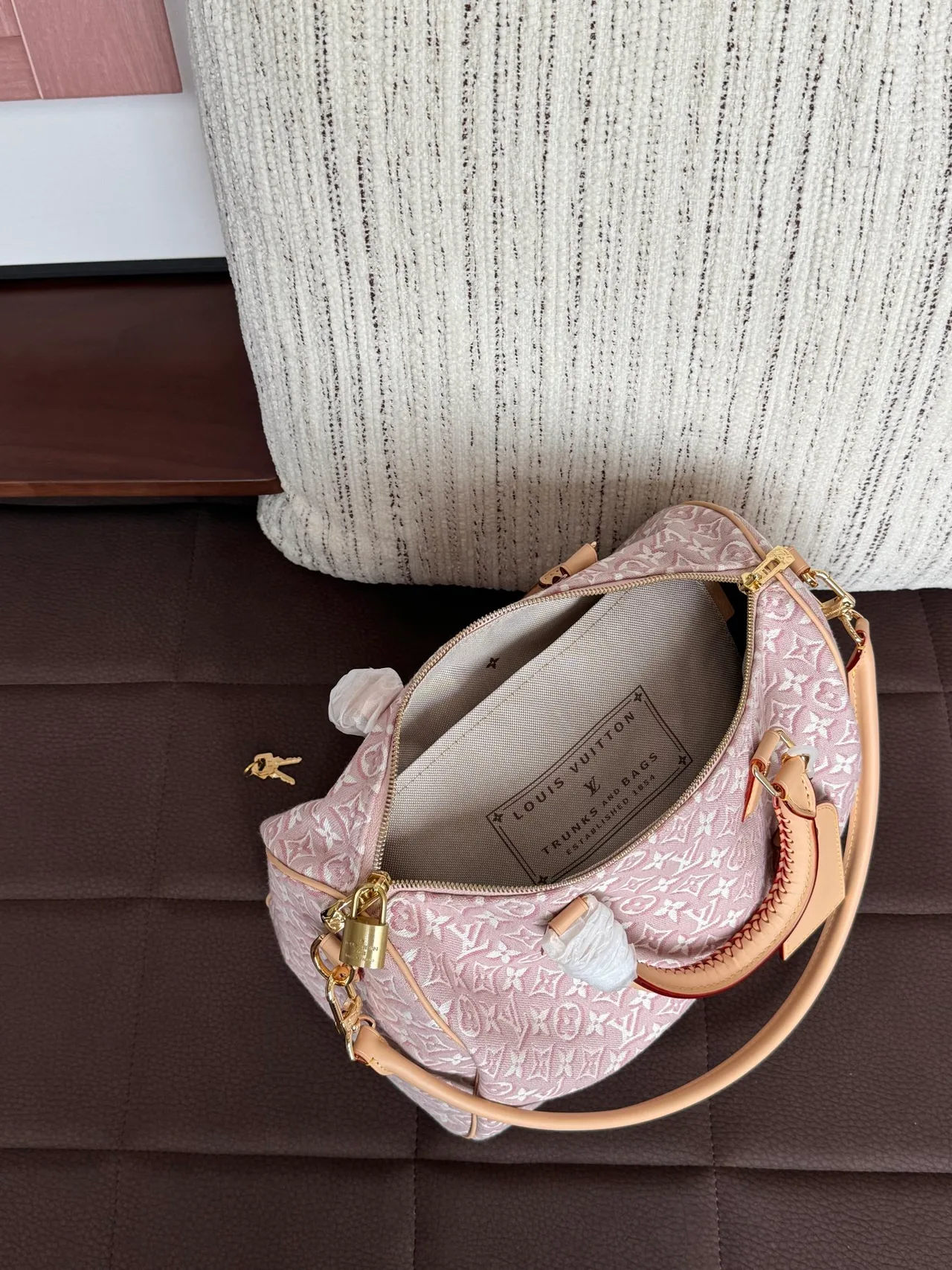 Louis Vuitton Quilted Top-Handle Bag in Pink · view 8