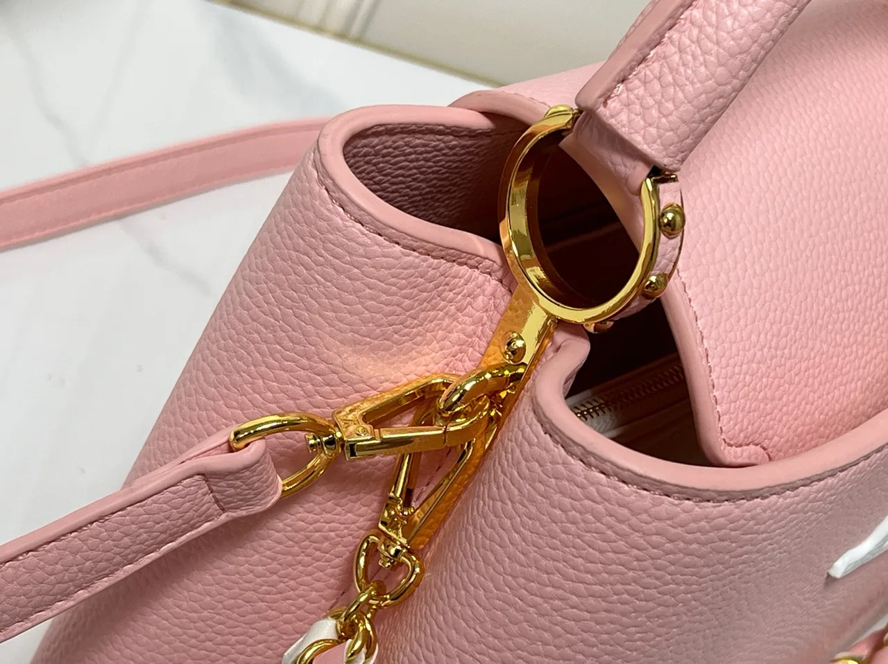 Louis Vuitton Cowhide Top-Handle Bag in Pink · view 7