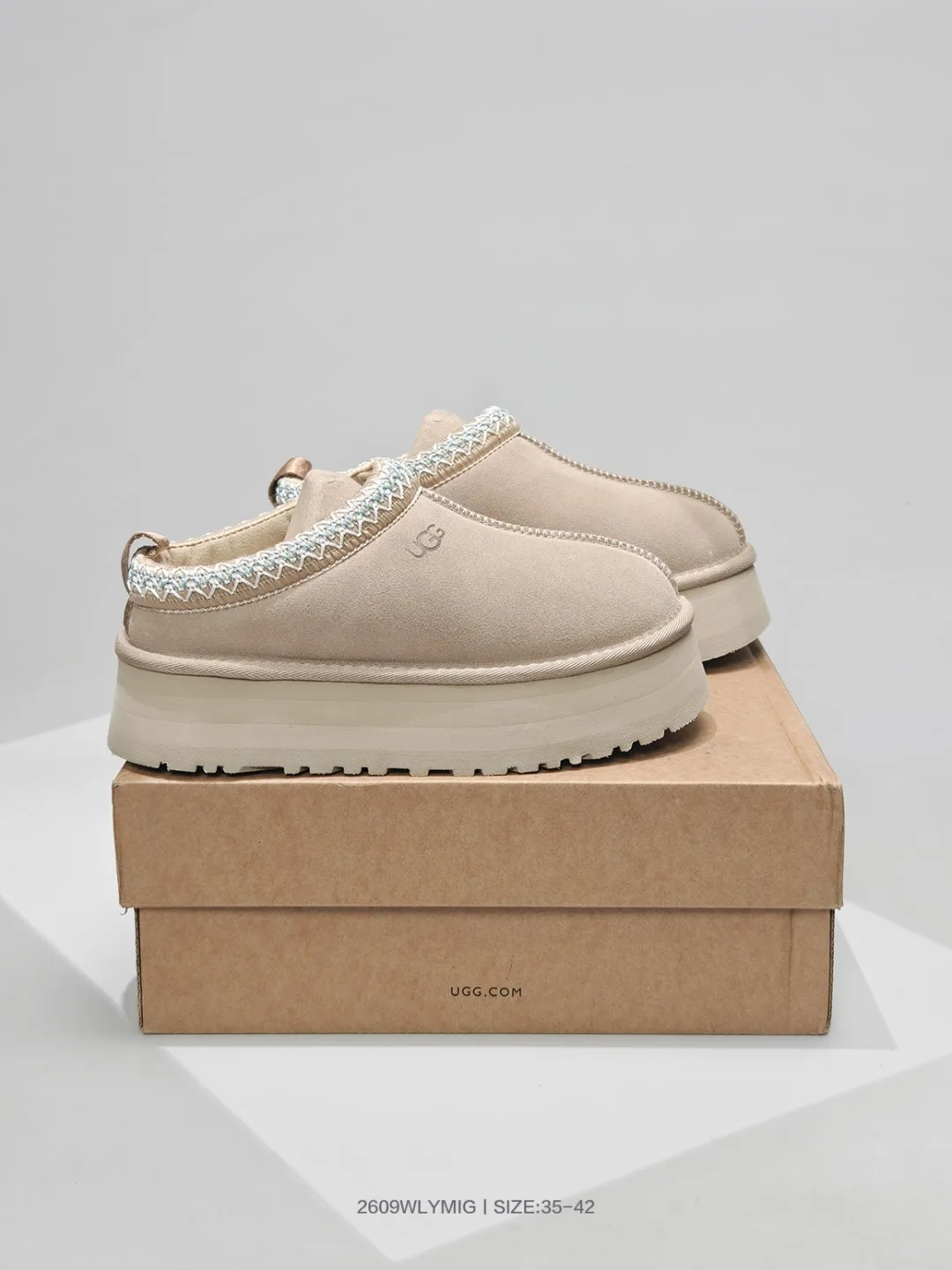 UGG Platform Mule in Brown & Grey & Black & White · view 6