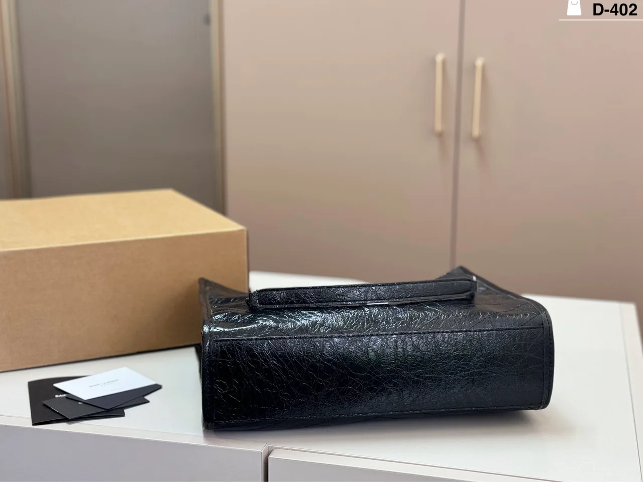 Saint Laurent Sheepskin Crossbody Bag in Black · view 5