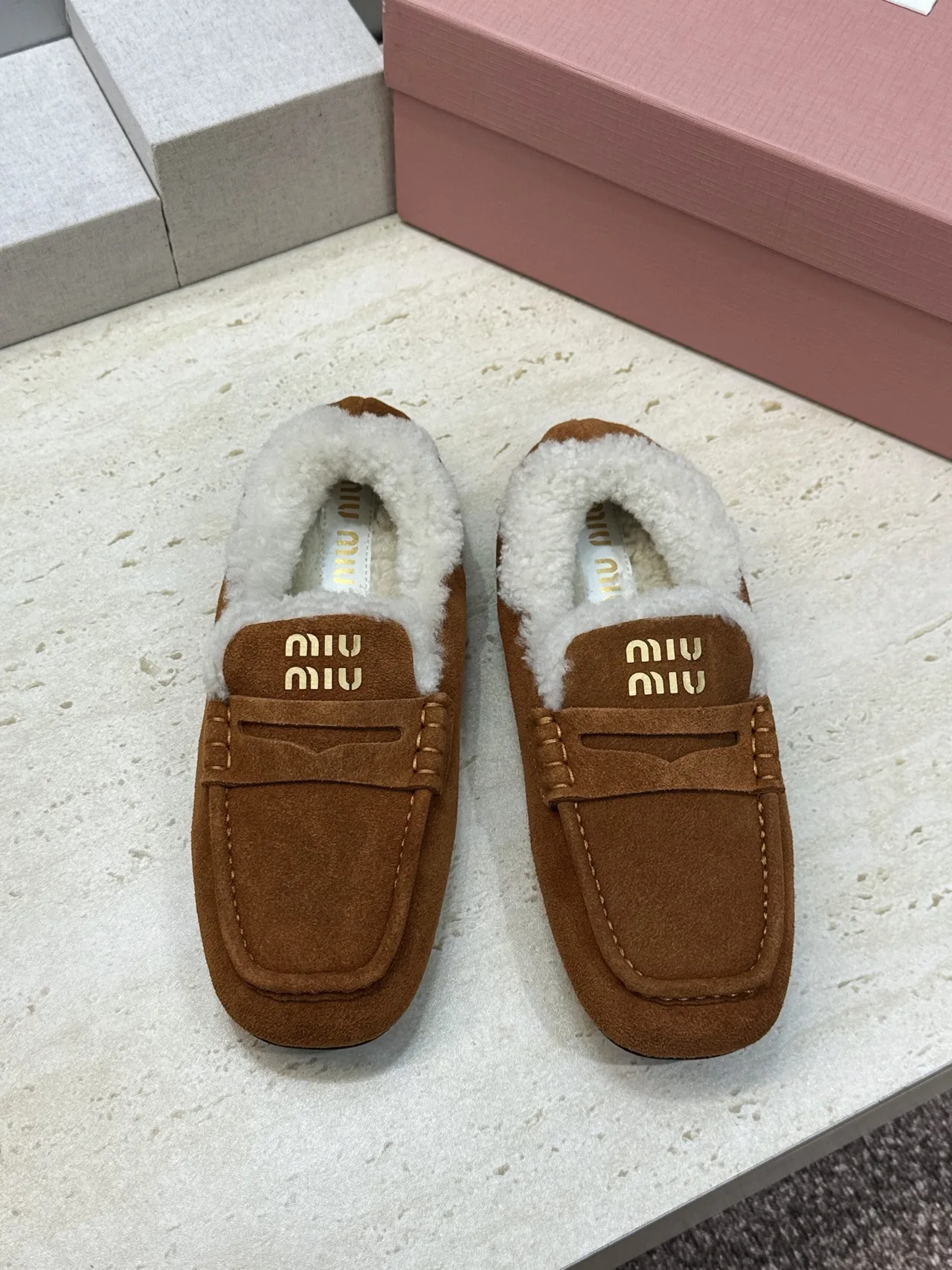 Miu Miu Mules in Brown · view 2