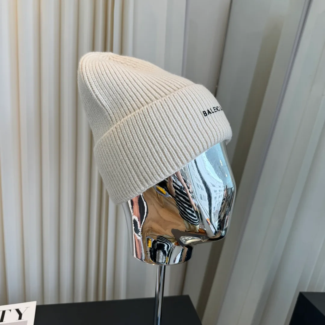 Balenciaga Beanie in White · view 2
