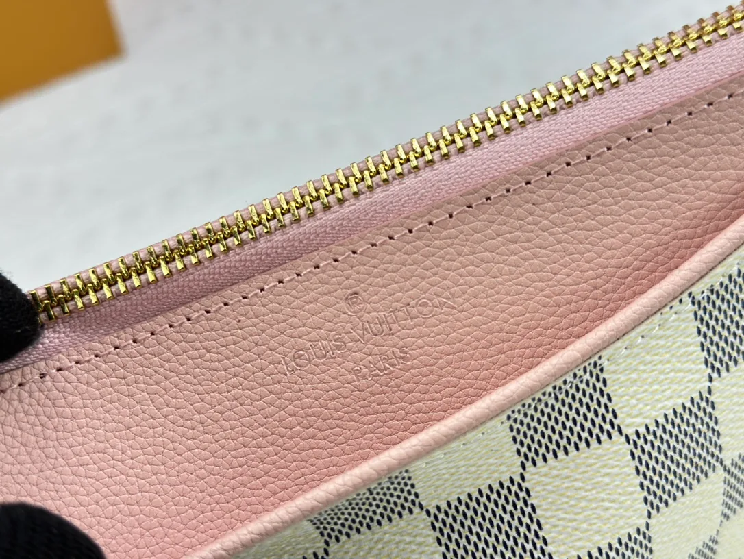 Louis Vuitton Calfskin Wristlet Pouch in White · view 6