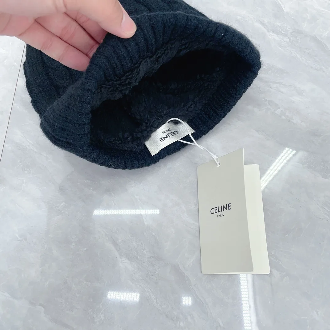 Celine Hat Scarf and Gloves Set in Black · view 6
