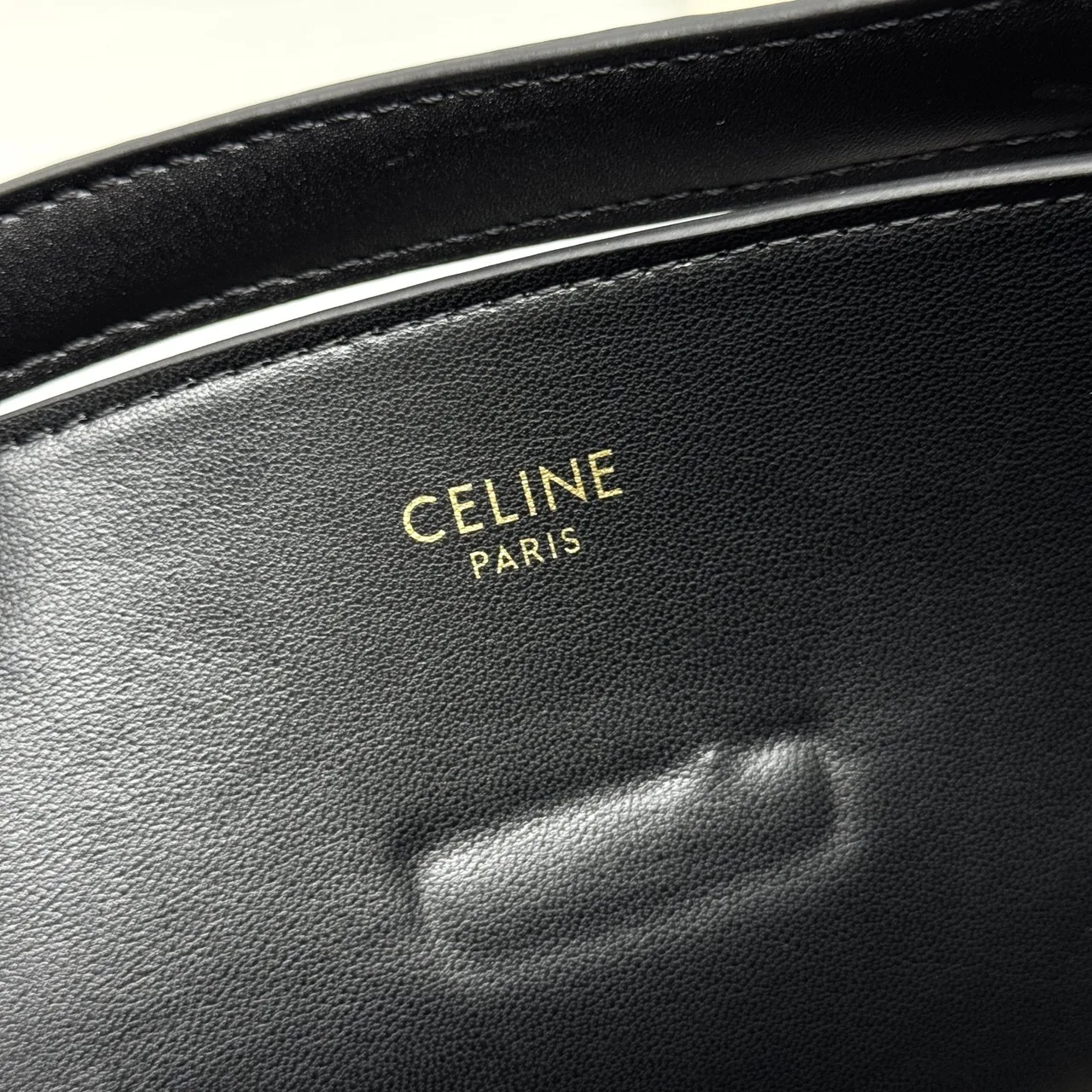 Celine Calfskin Smooth Bucket Bag in Black · view 8