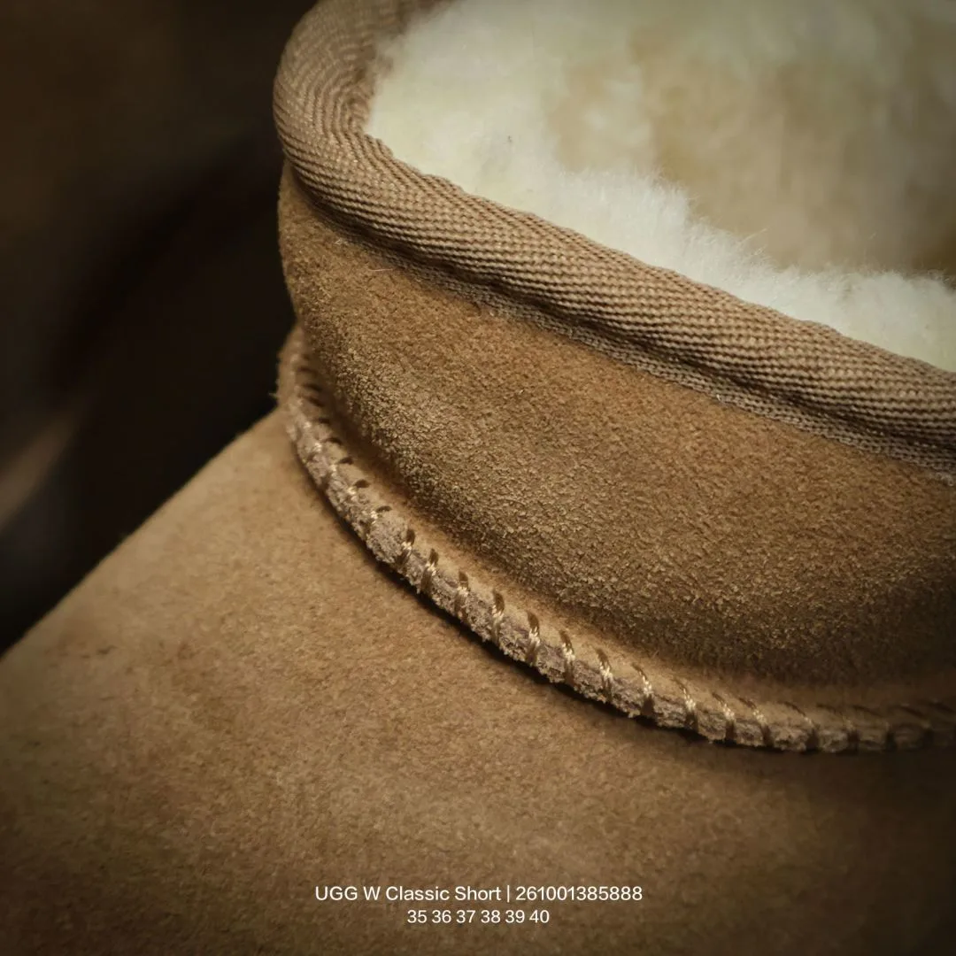 UGG Wool Smooth Ankle Boots in Tan · view 8