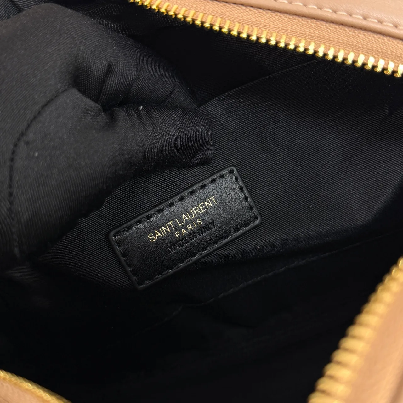 Saint Laurent Quilted Handbag in Beige · view 6