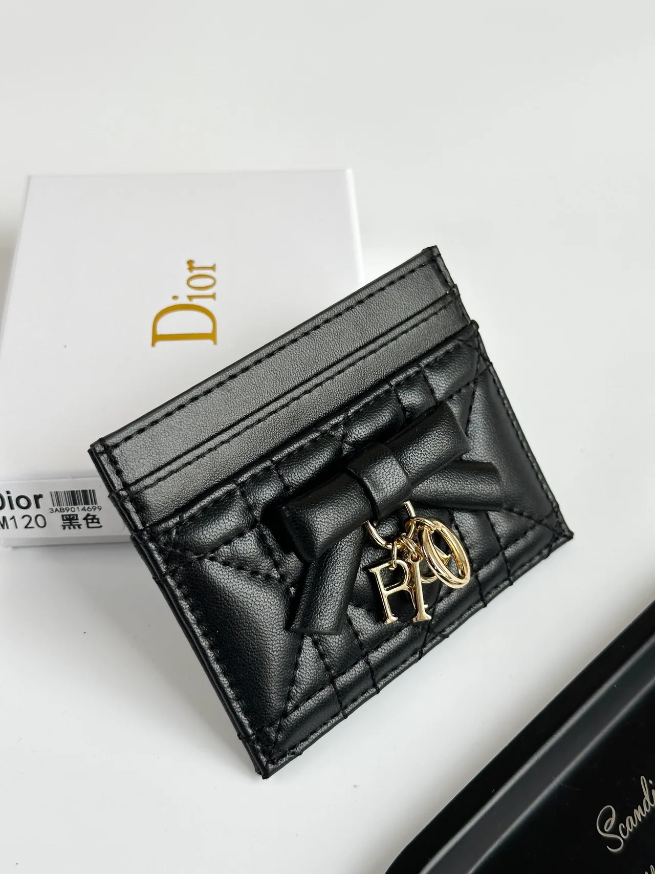 Dior Calfskin Cardholder in Black · view 4