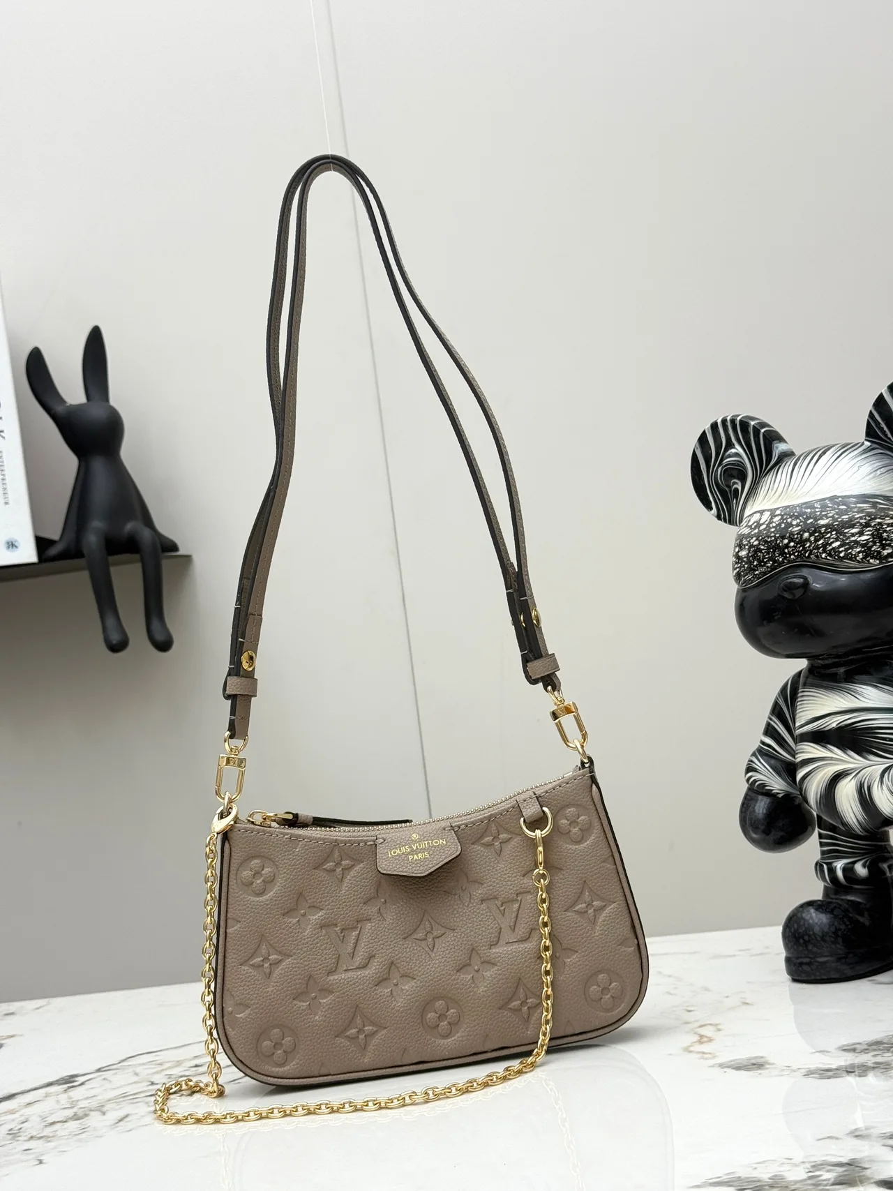 Louis Vuitton Leather Hobo Bag in Grey · view 1