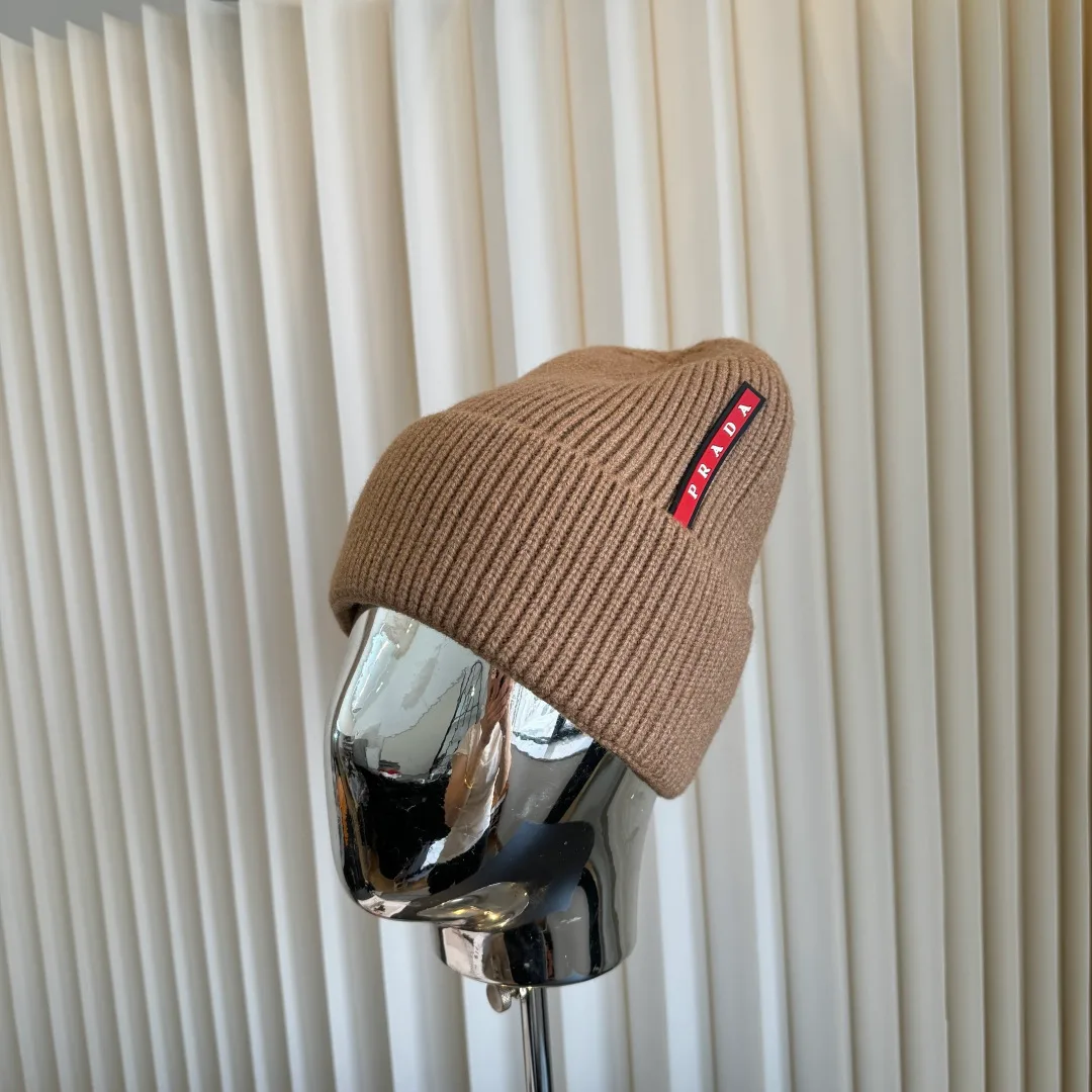 Prada Beanie in Tan · view 1