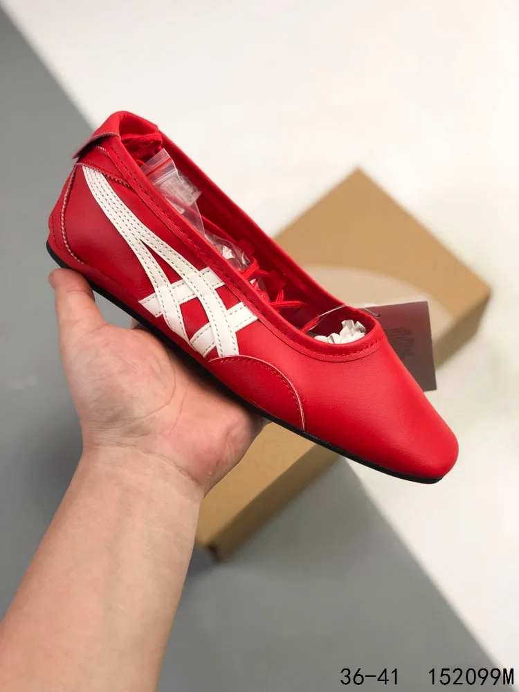 Onitsuka Tiger Pointed Flats in Red & Gold & Black & Blue & Silver · view 1