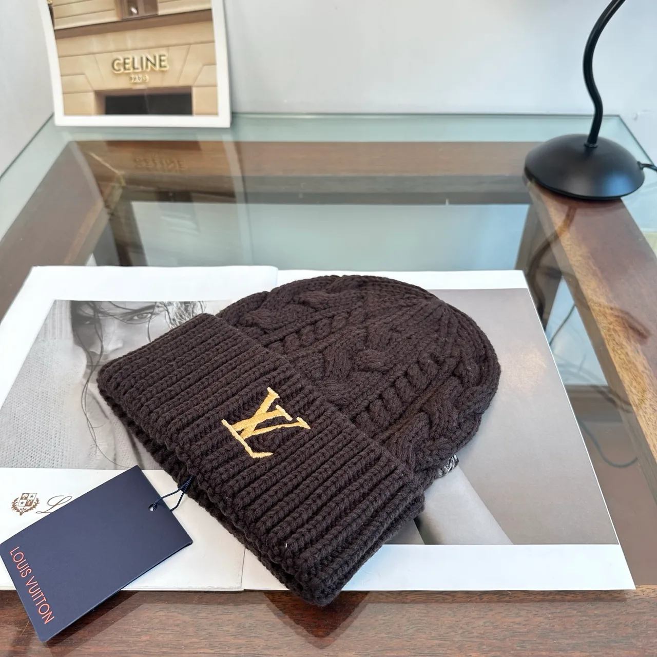 Louis Vuitton Beanie in Brown · view 2