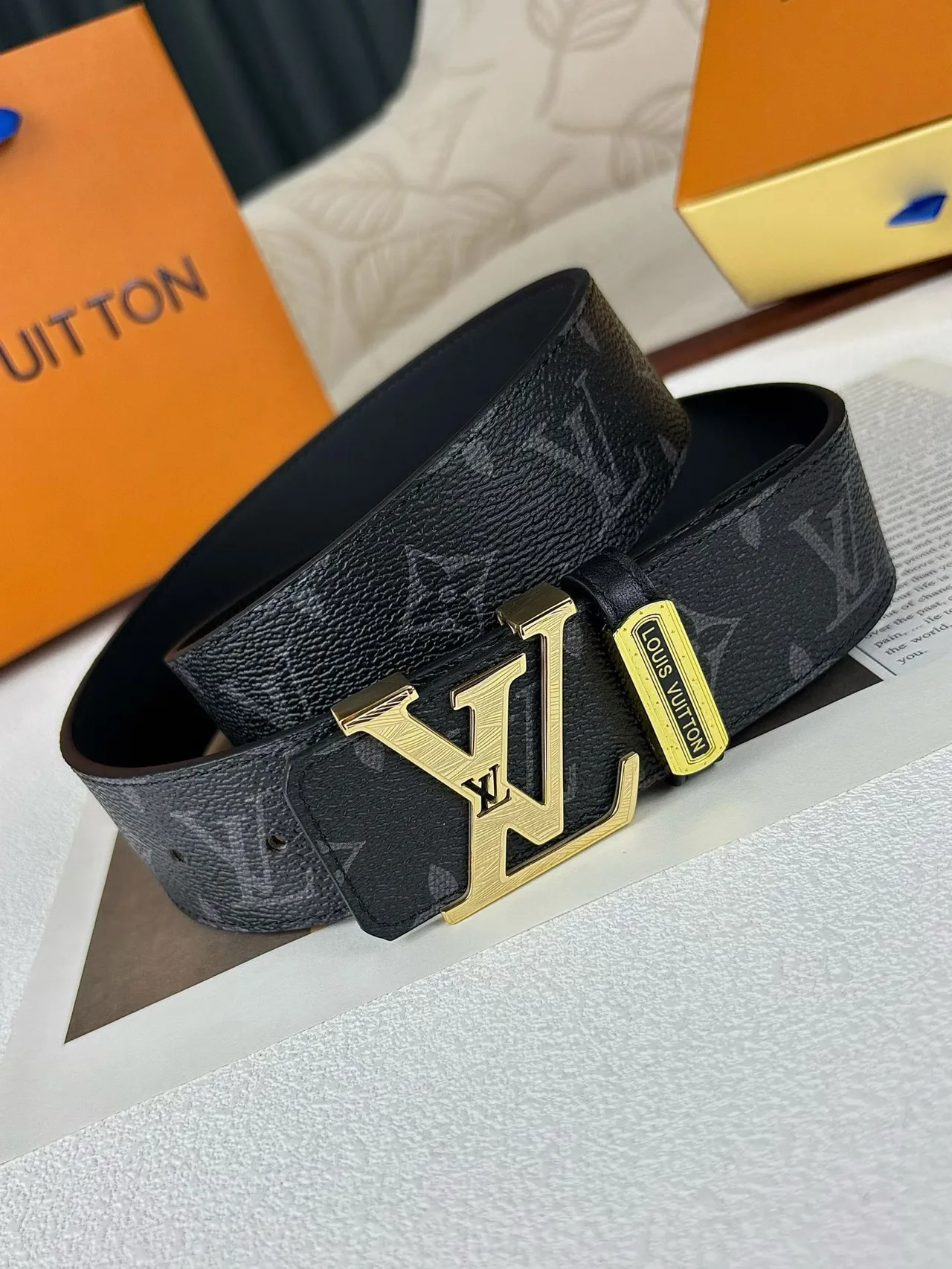 Louis Vuitton Reversible Monogram Belt in Black · view 1