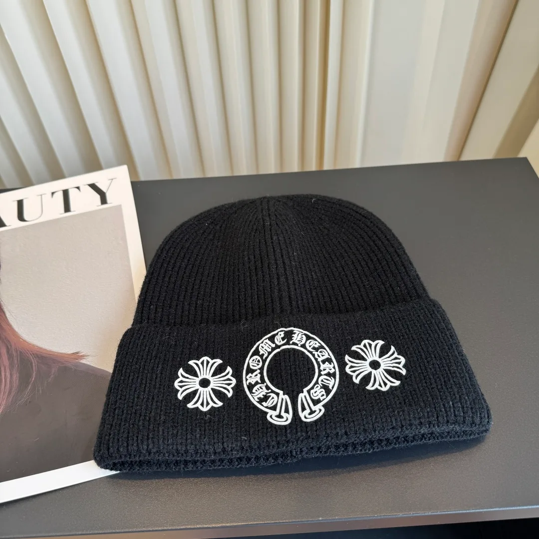Chrome Hearts Embroidered Knit Beanie in Black · view 5