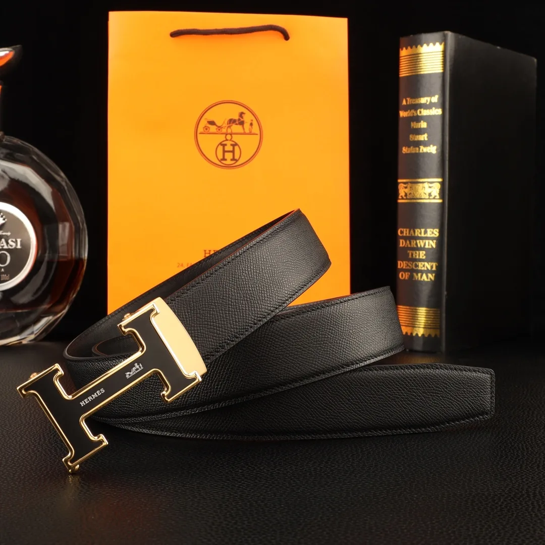 Hermes Automatic Belt in Black · view 2
