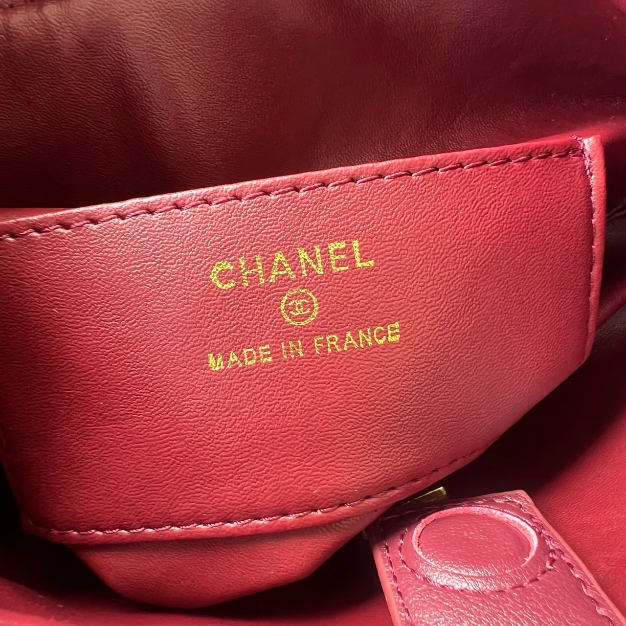 Chanel Quilted Hobo Bag in Burgundy · view 8