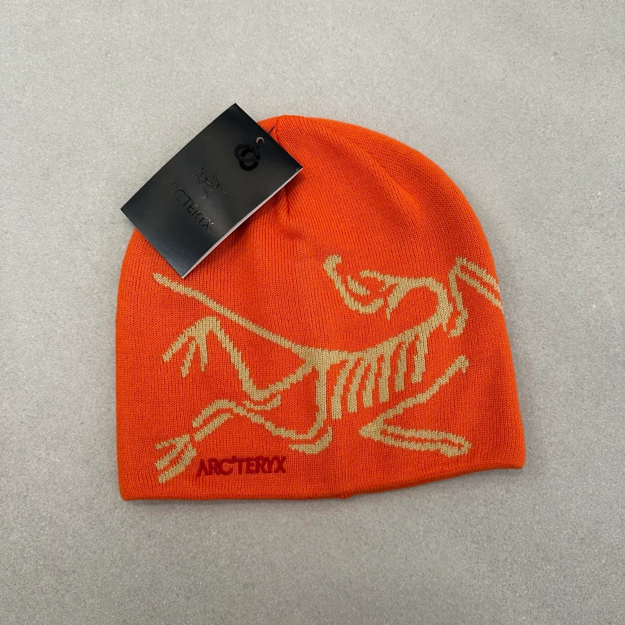 Arc'teryx Bird Motif Beanie in Brown & Blue & Black & Pink & Yellow & Grey & Orange & Purple · view 6