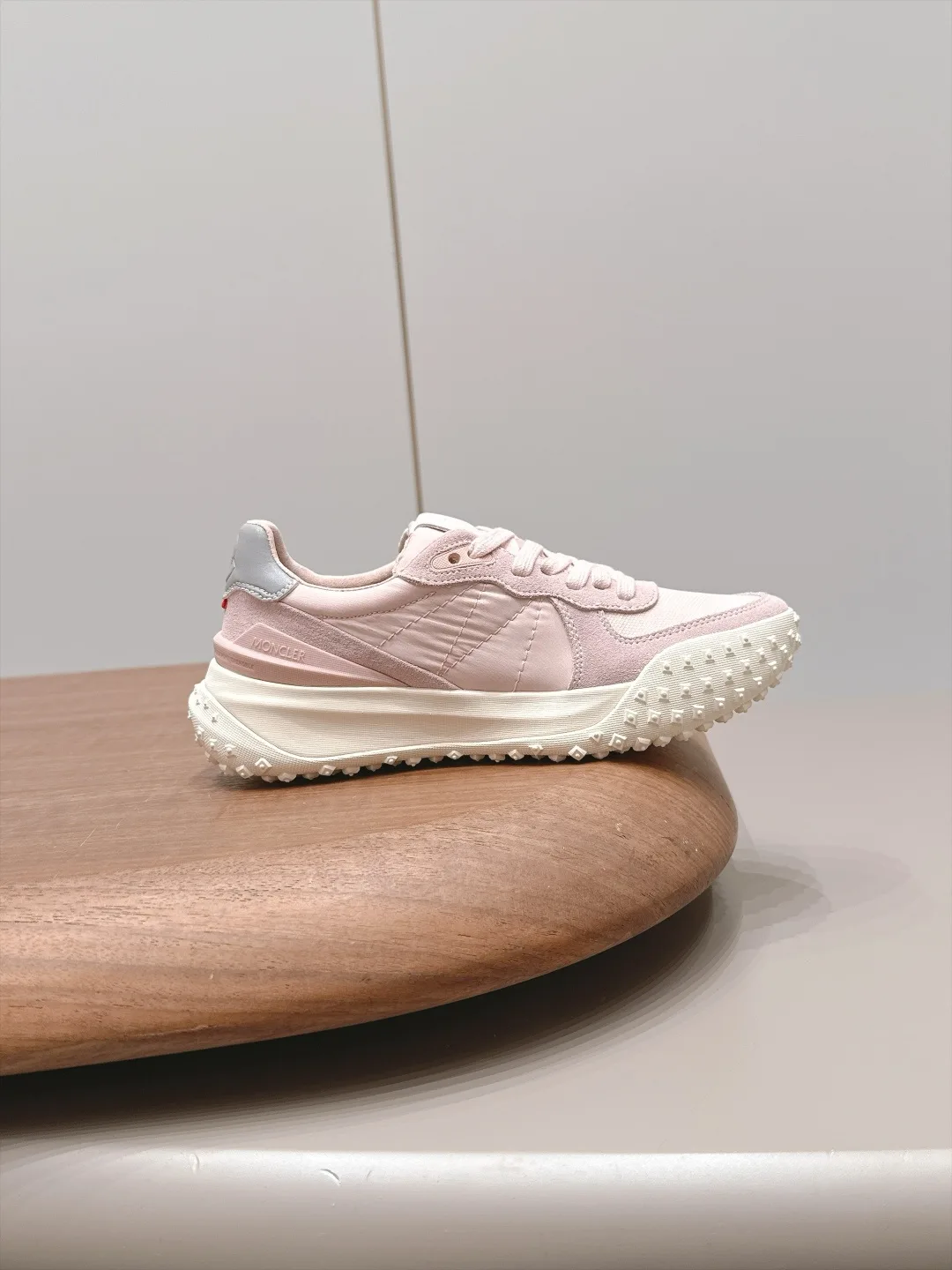 Moncler Suede Sneakers in Pink · view 5