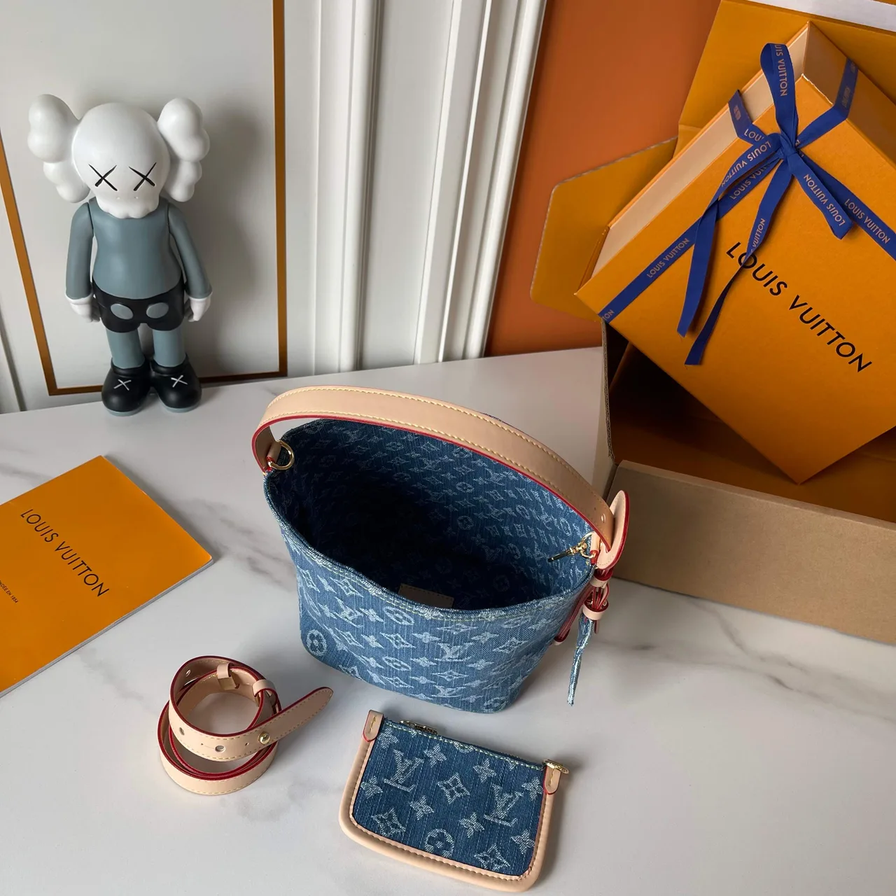 Louis Vuitton Cowhide Denim All In BB Bag in Blue · view 7