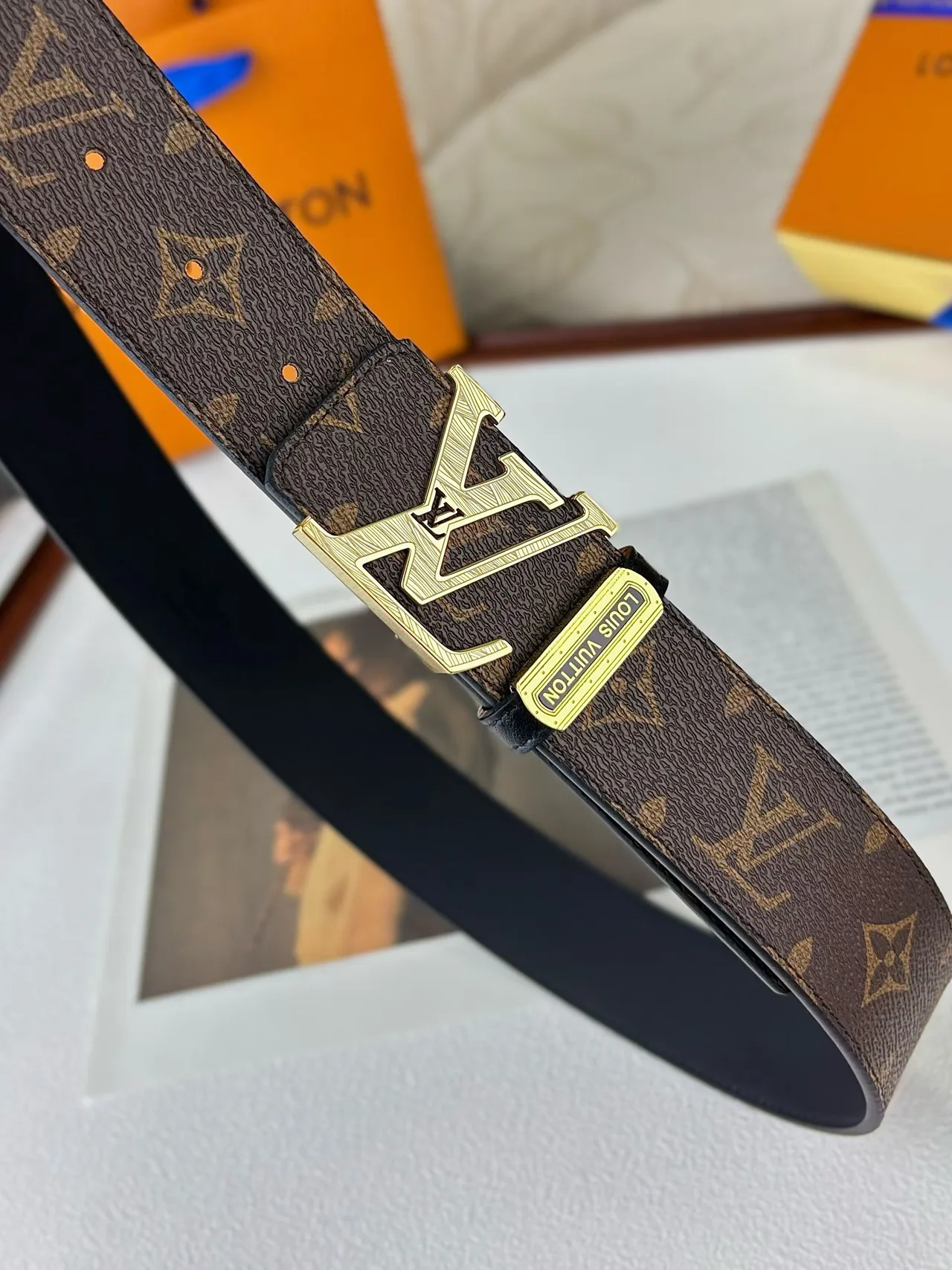 Louis Vuitton Reversible Monogram Belt in Brown · view 7