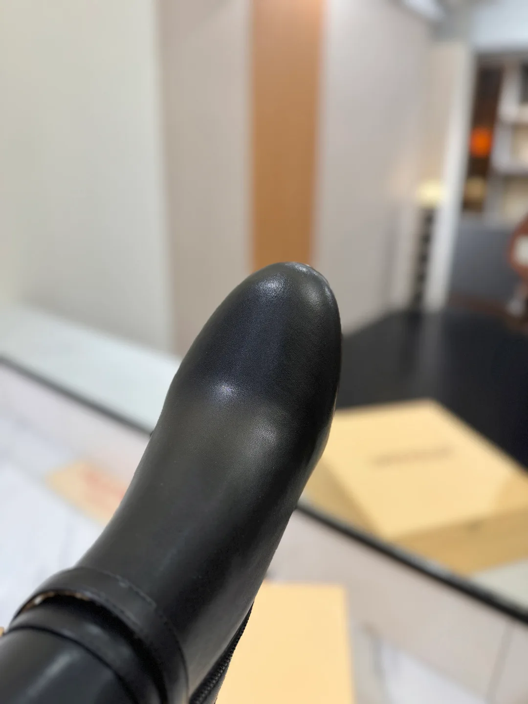 Valentino Calfskin Boots in Black · view 7