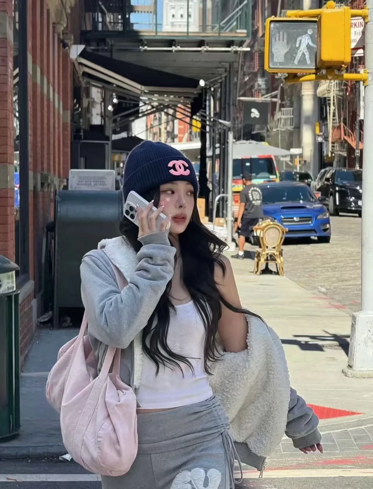 Chanel Beanie in Blue · view 2