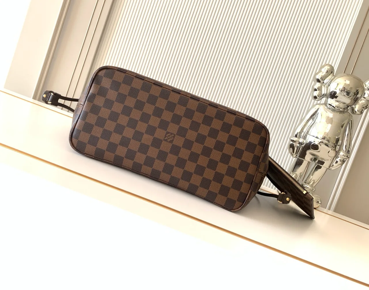 Louis Vuitton Neverfull Check Tote in Brown · view 4