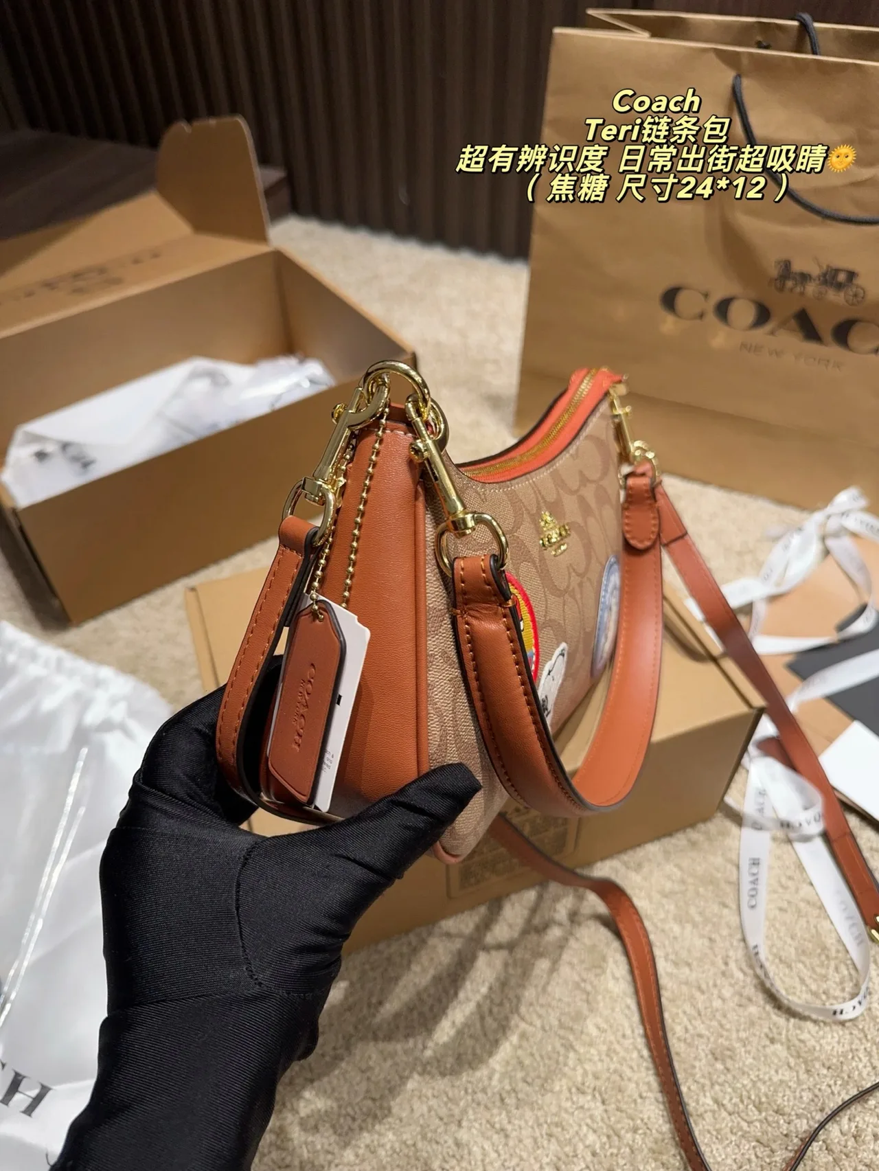 Coach Hobo Bag in Beige · view 5