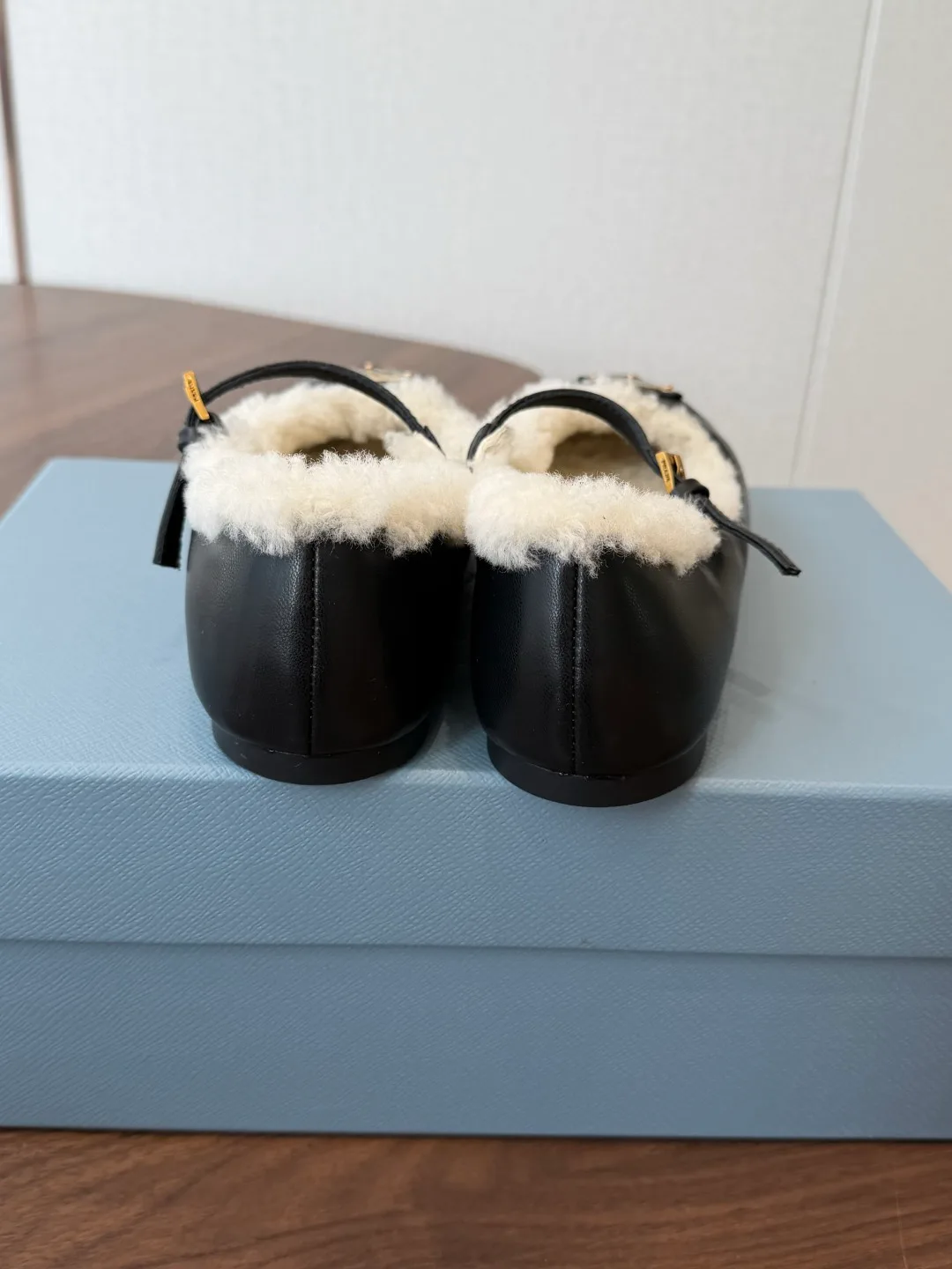 Prada Mary Jane Flats in Black · view 8