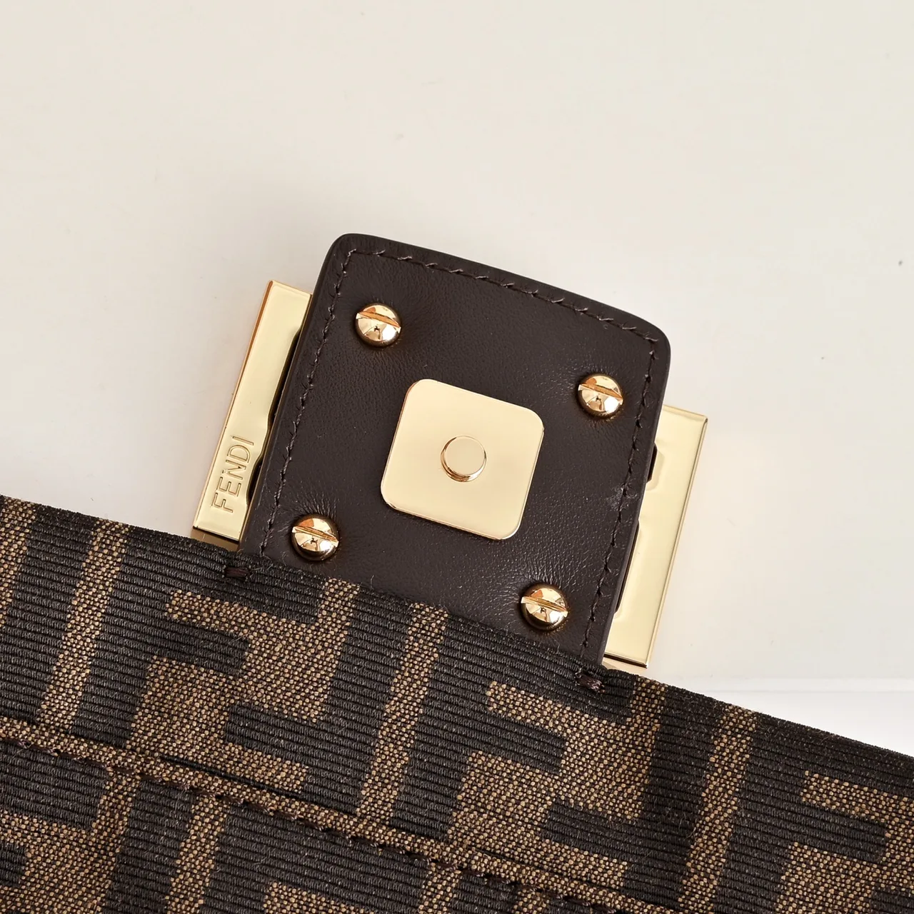 Fendi Woven Backpack in Brown · view 5