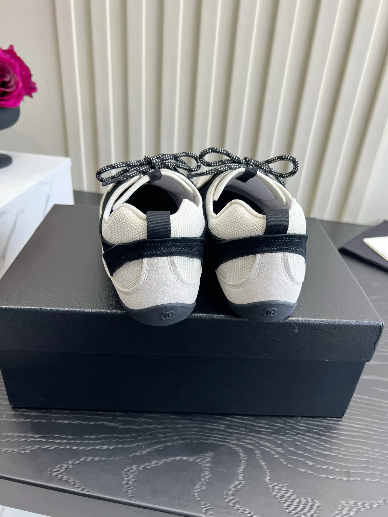Chanel Cowhide Sneakers in White · view 5