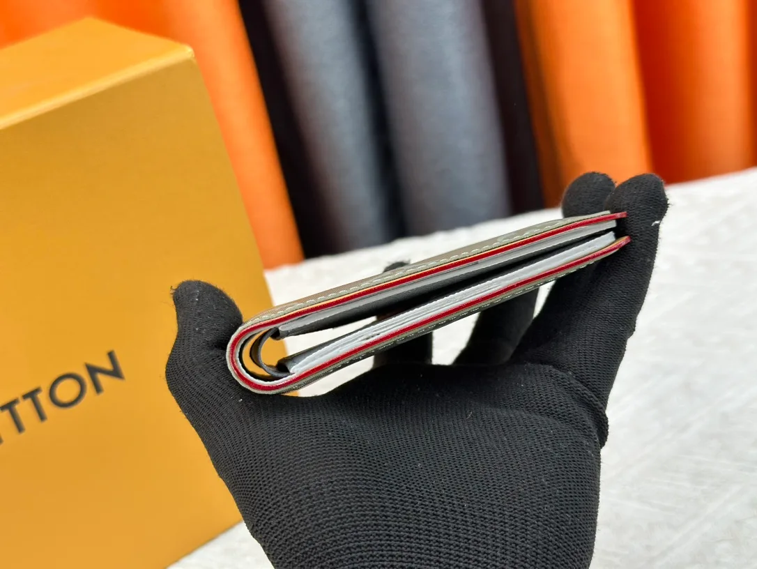 Louis Vuitton Canvas Monogram Bifold Wallet in Grey · view 3