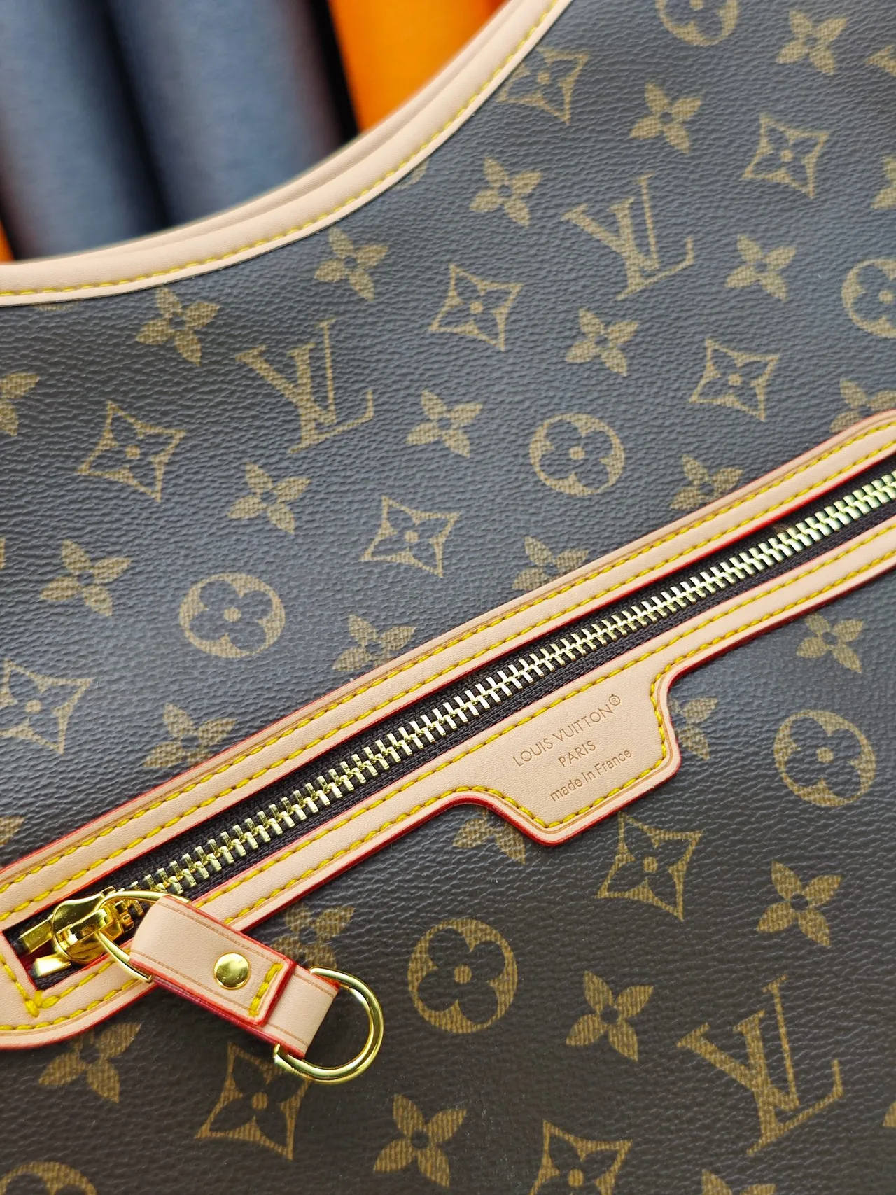 Louis Vuitton Canvas Shoulder Bag in Brown · view 6