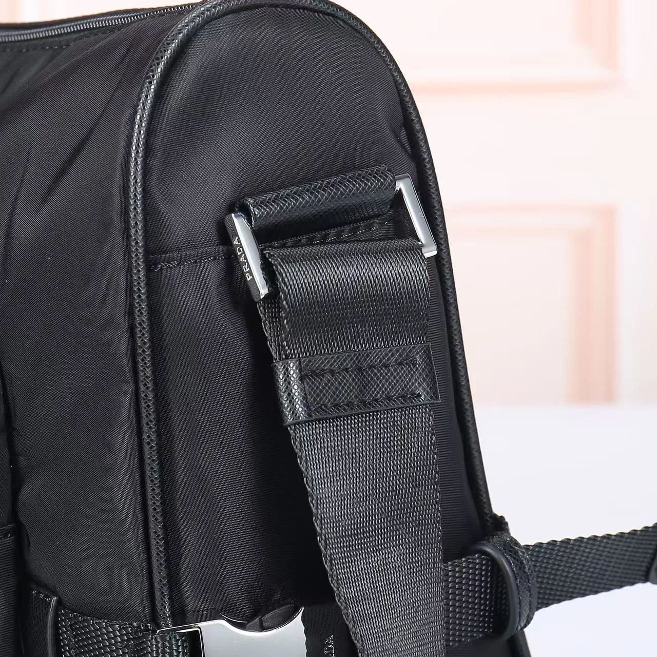 Prada Nylon Crossbody Bag in Black · view 7