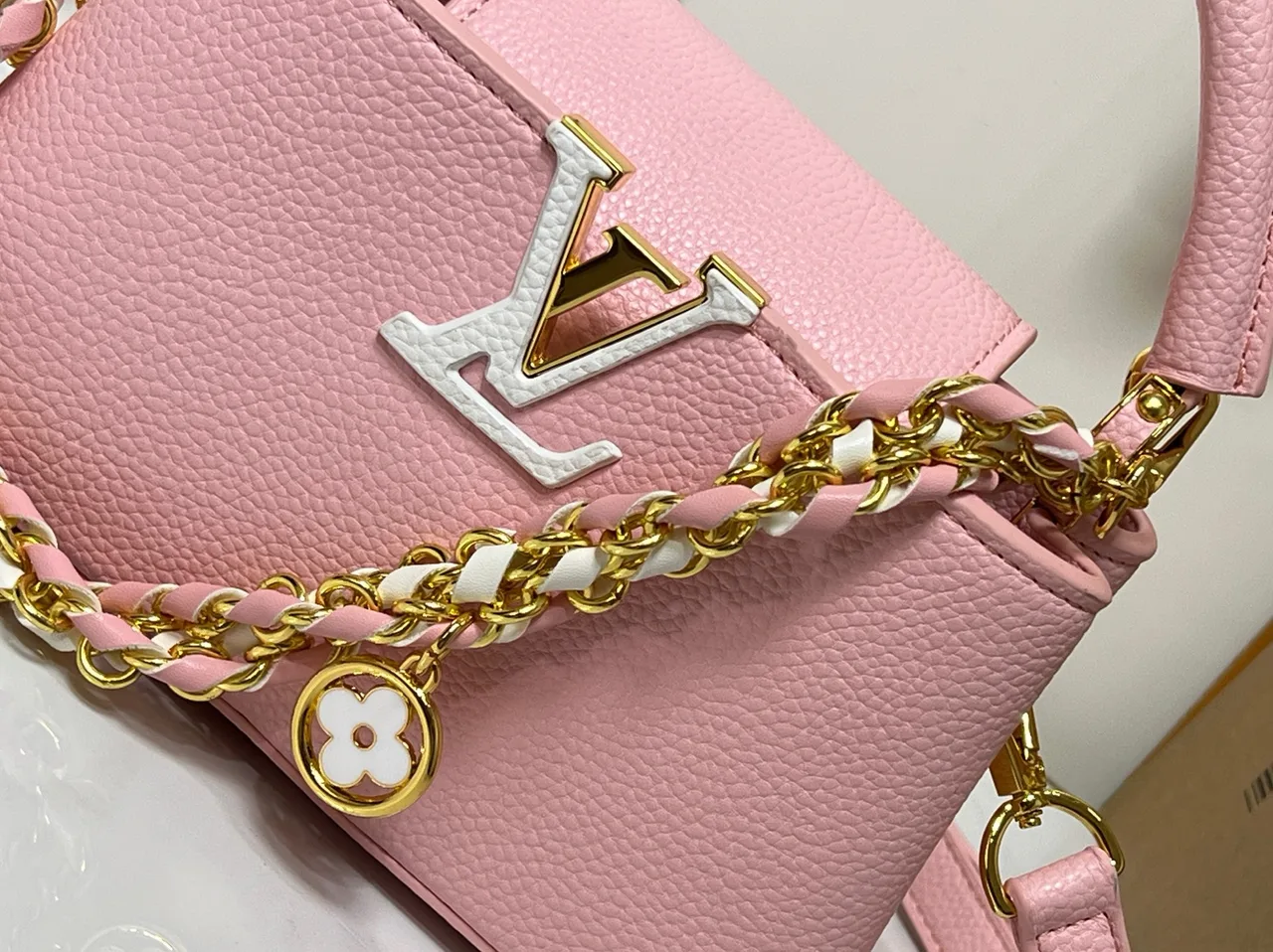 Louis Vuitton Cowhide Top-Handle Bag in Pink · view 6