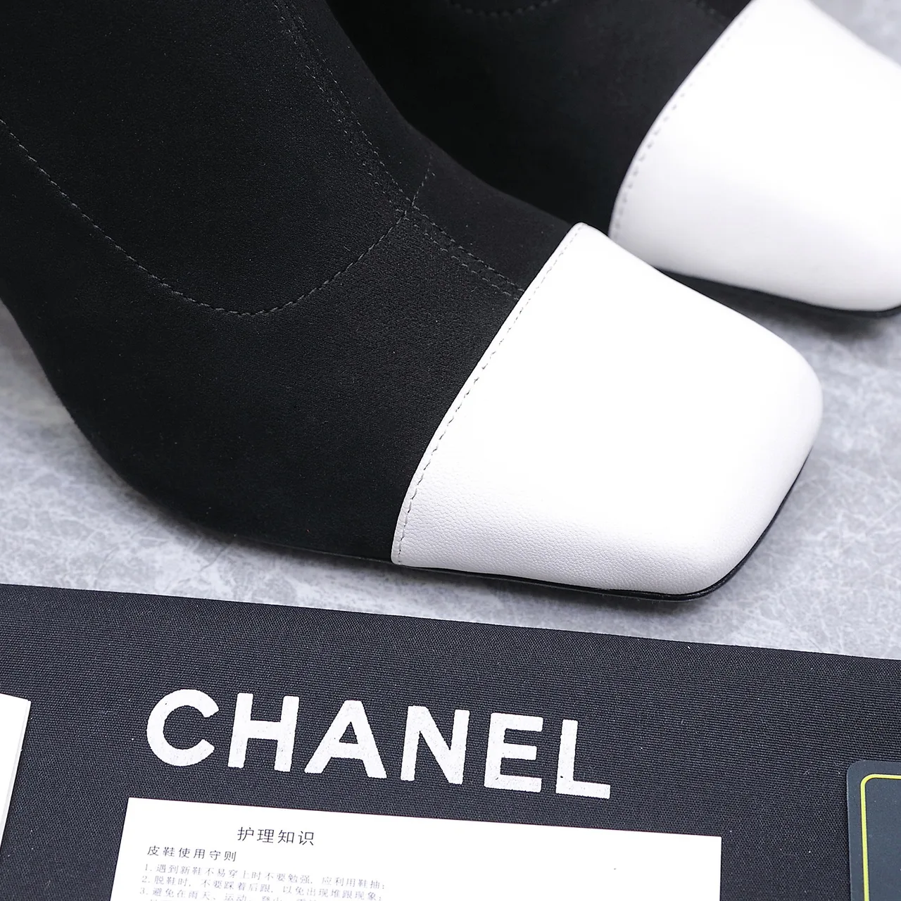 Chanel Cowhide Knee-High Boots in Black · view 6