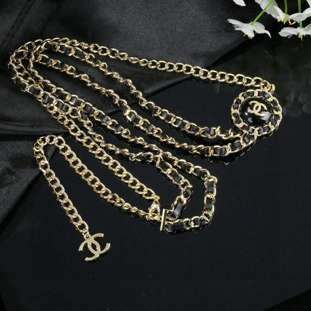 Chanel Lambskin Chain Belt in Gold · view 1