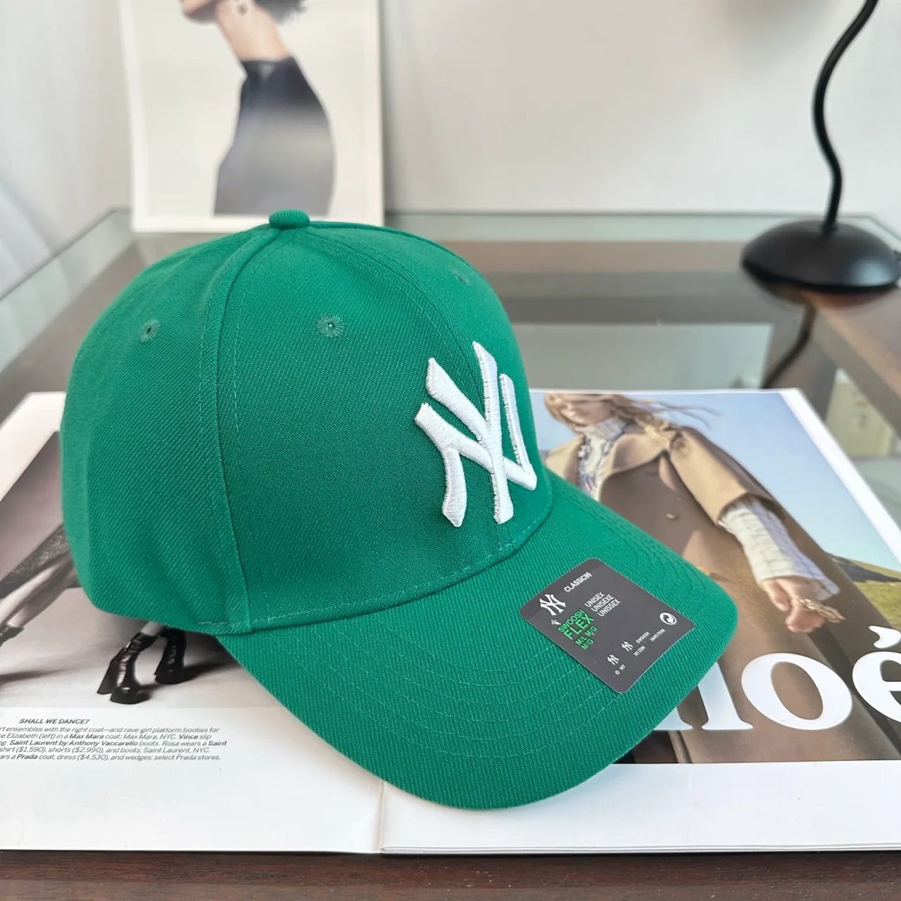 New Era Baseball Cap in Green · view 2