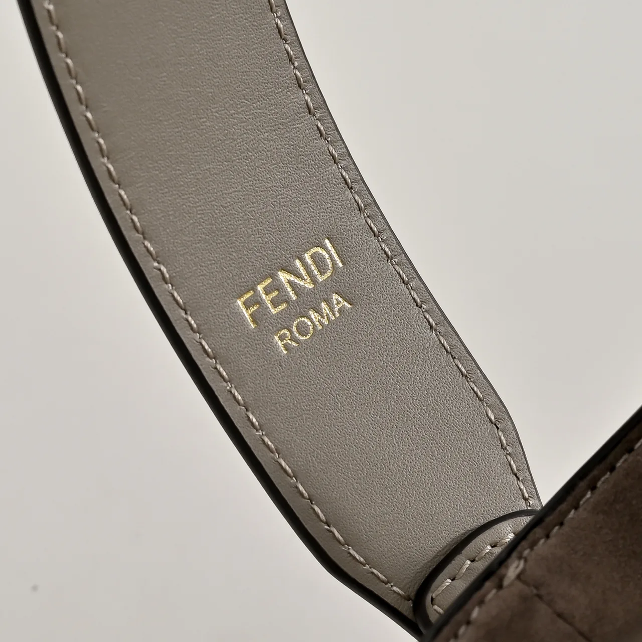 Fendi FF Drawstring Bucket Bag in Beige · view 4