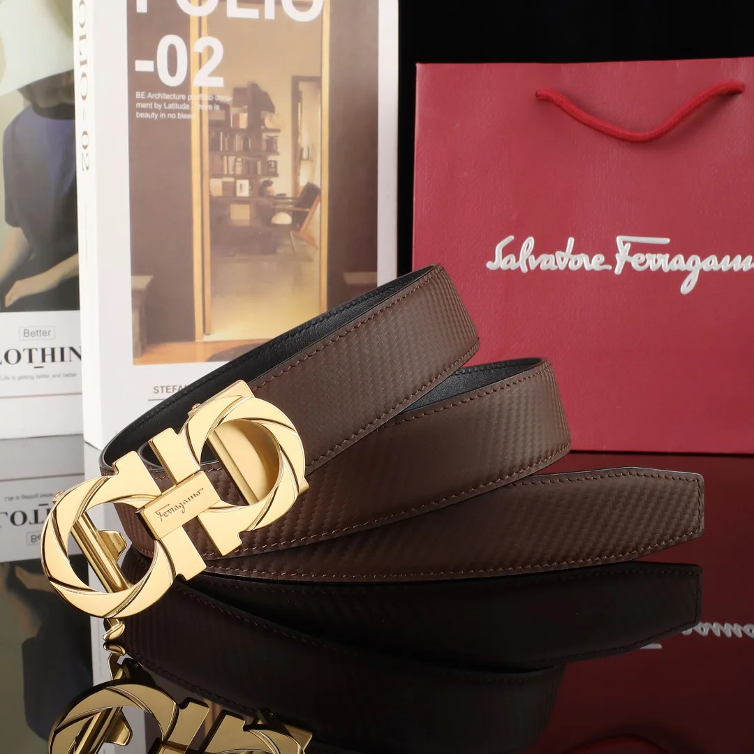 Ferragamo Automatic Belt in Black · view 7