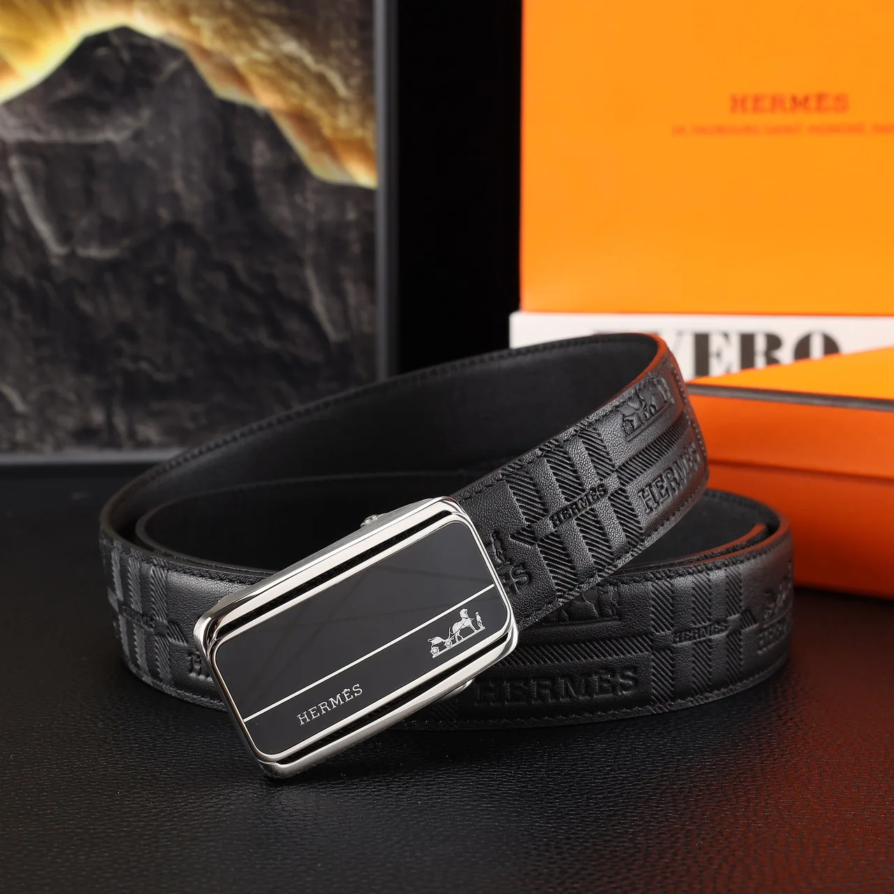 Hermes Belt in Black & Brown · view 1