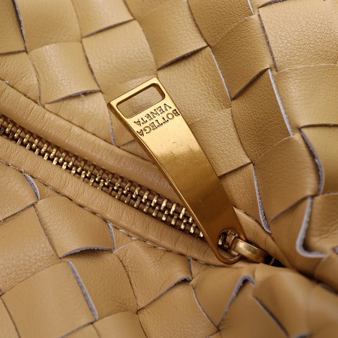 Bottega Veneta Sheepskin Woven Hobo Bag in Tan · view 7
