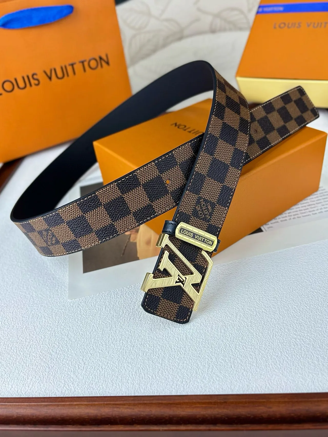 Louis Vuitton Reversible Belt in Brown · view 5