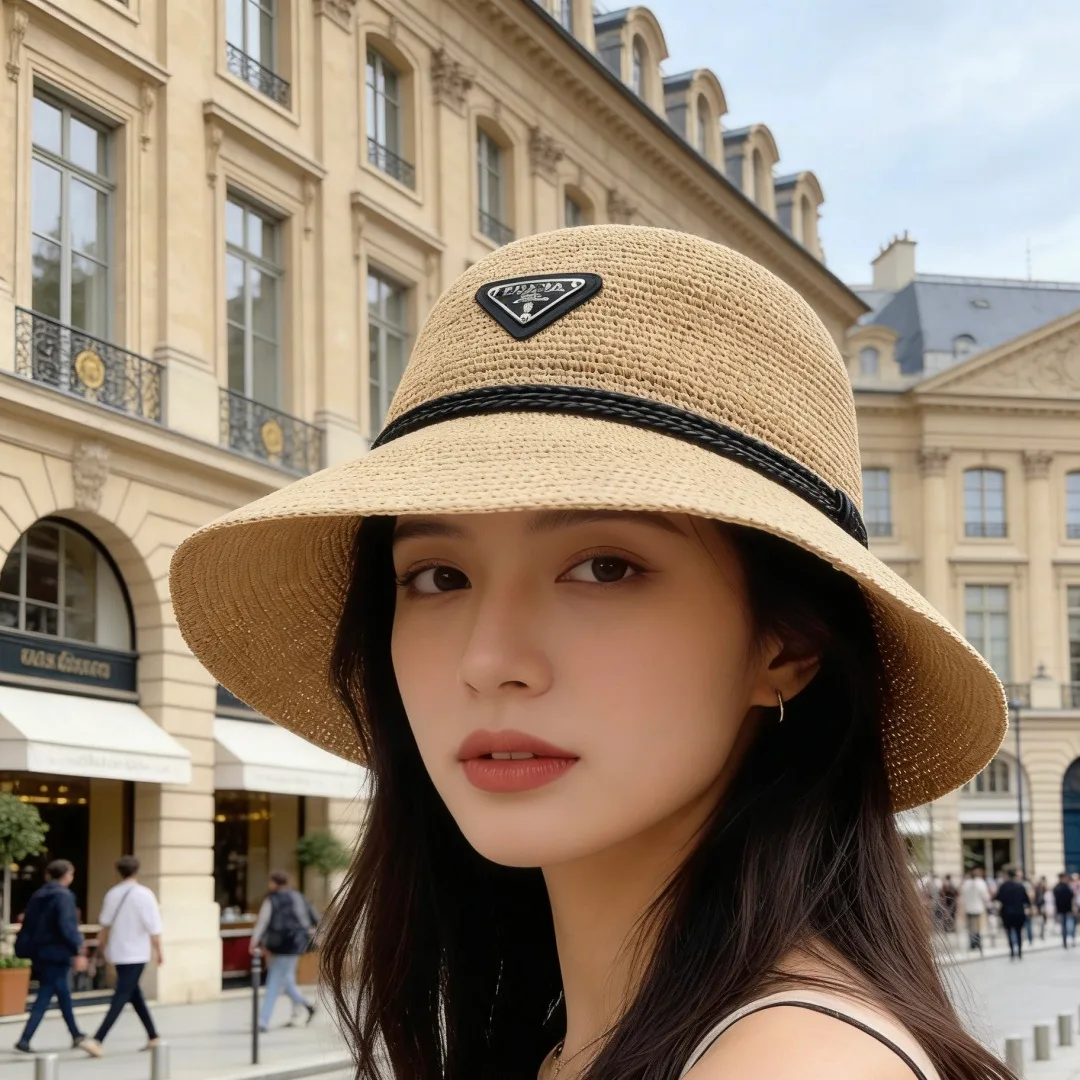 Prada Bucket Hat in Beige · view 2